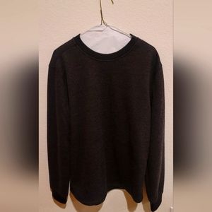 BC Clothing Heritage Fleece Sherpa Lined Black Waffle Sweatshirt Size Medium